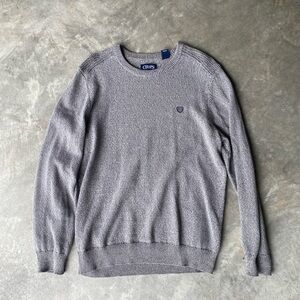 Chaps Men's Crewneck Sweater in Gray